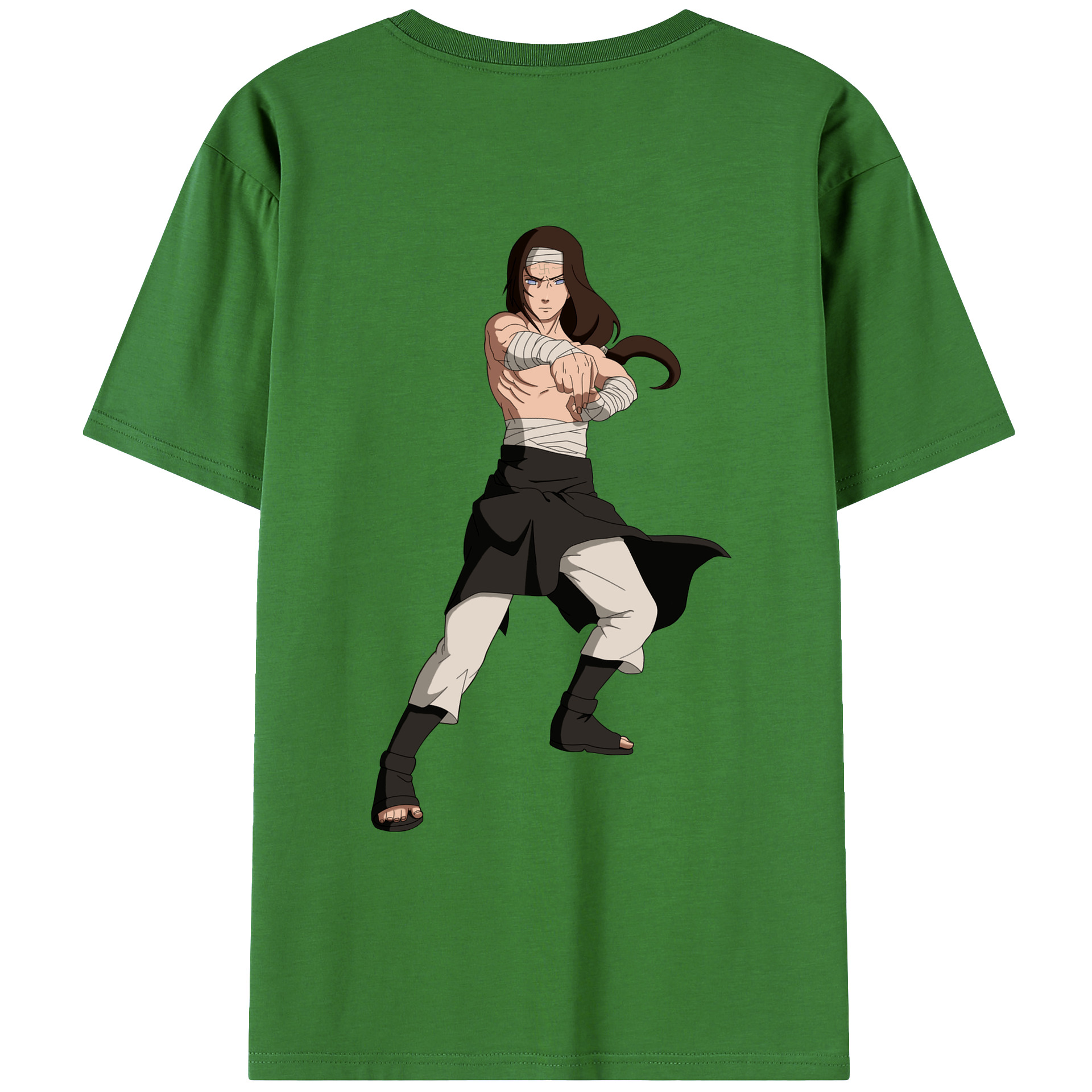 （画像用） NARUTO -ナルト- 日向ネジ Hyūga Neji レディース半袖Tシャツ(バックプリント)
